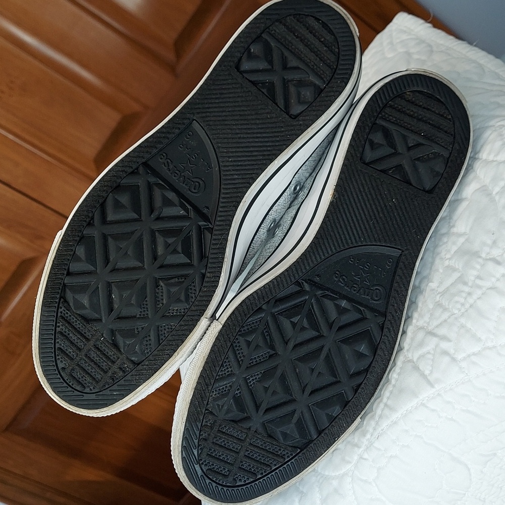 * Converse All Star Light Gray Sneakers, Size 8, Like New - Picture 8 of 8